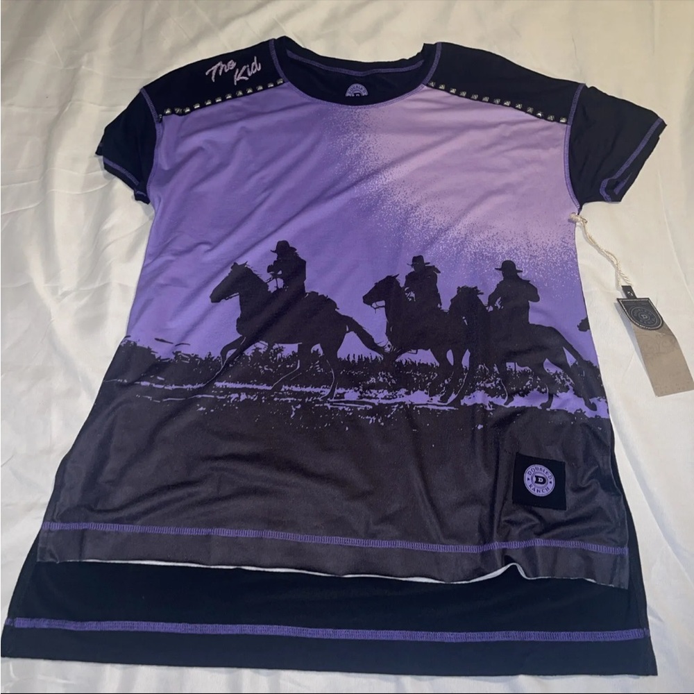DOUBLE D Ranch Regulator Top Shirt Size Medium NWT $178 - Picture 3 of 8